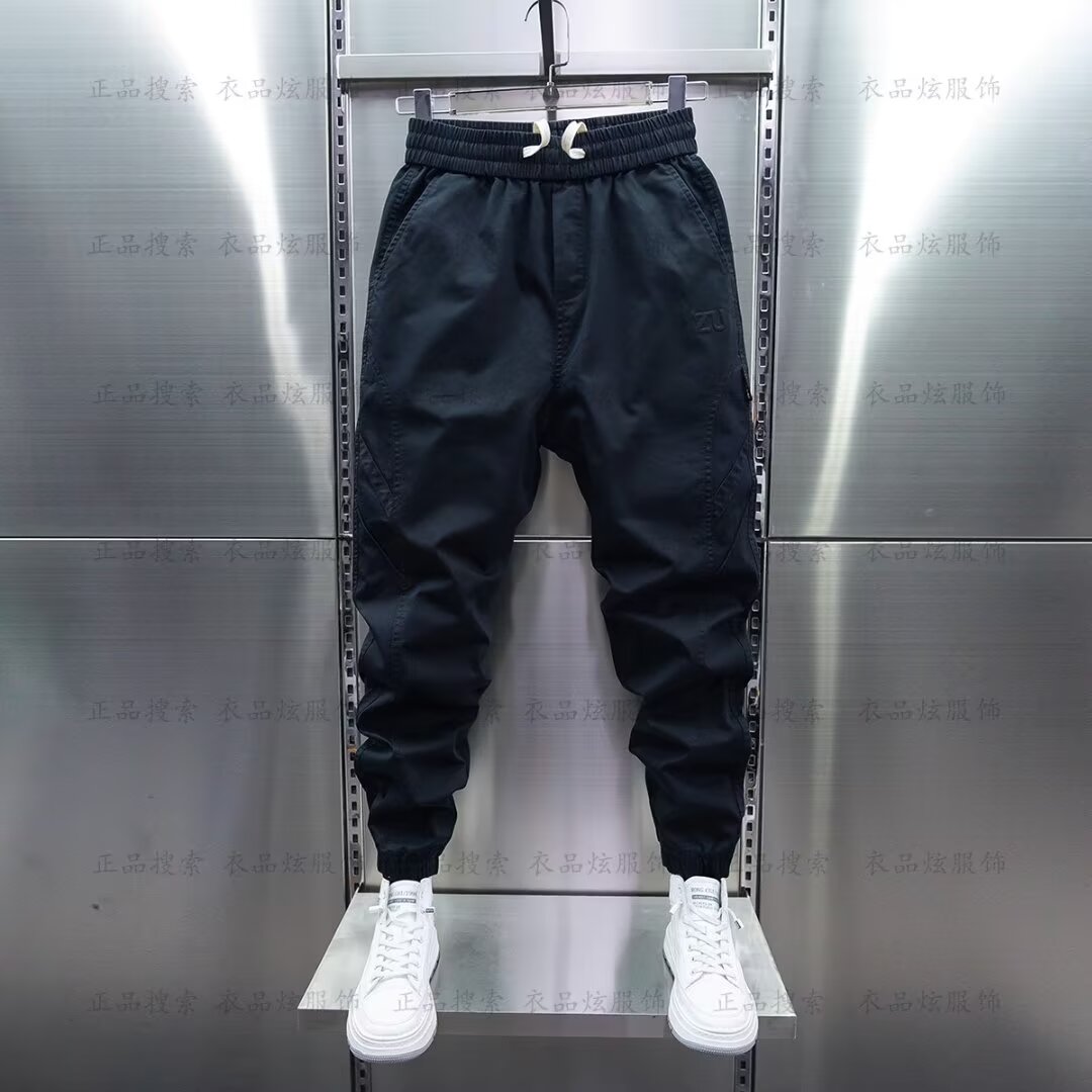 Streetwear Brand Joggers - กางเกงวอร์มผู้ชายทรงฮาเร็ม แบรนด์หรู สไตล์ฮิปฮอป สตรีทแวร์ กางเกงลำลองผู้ชาย แฟชั่นเกาหลี