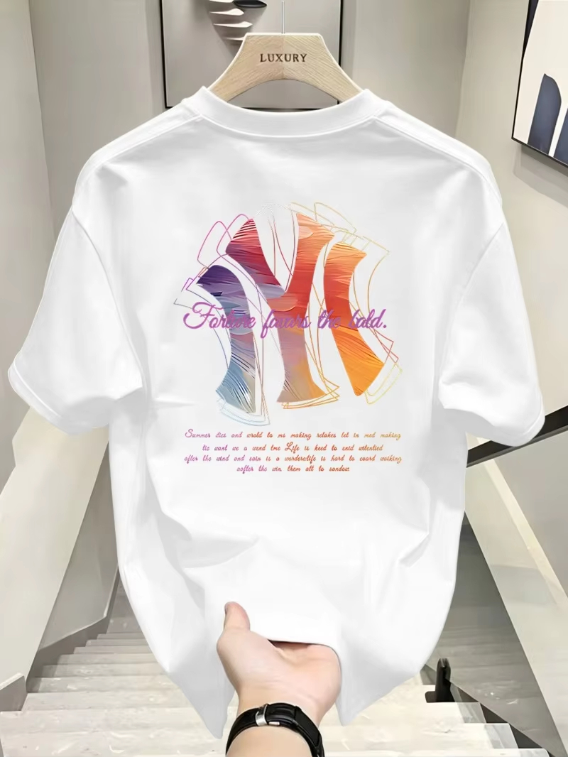 Brand Of Streetwear - เสื้อยืดลายกราฟิกสีไล่ระดับสไตล์สตรีทแบรนด์ดัง ผ้าฝ้าย สำหรับผู้ชายและผู้หญิง แฟชั่นฤดูร้อน