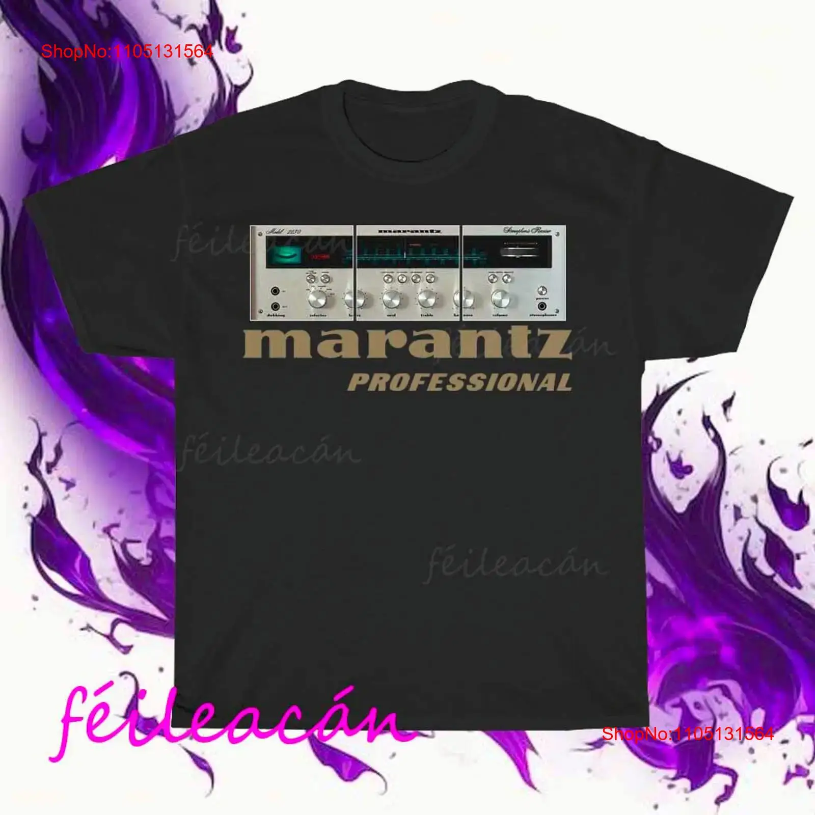 Streetwear Brand For Men - เสื้อยืดลายโลโก้ Marantz Amplifier ของแท้ สไตล์อเมริกัน ตลกๆ