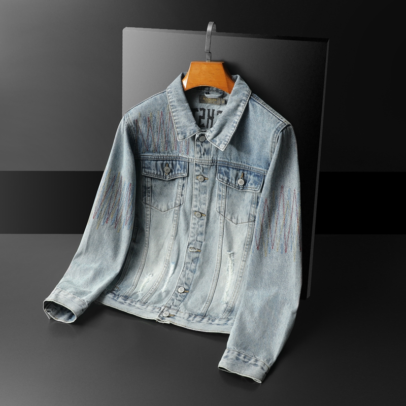 ยี่ห้อVINTAGEล้างDENIMแจ็คเก็ต - Streetwear High End Brand บทวิจารณ์และราคา