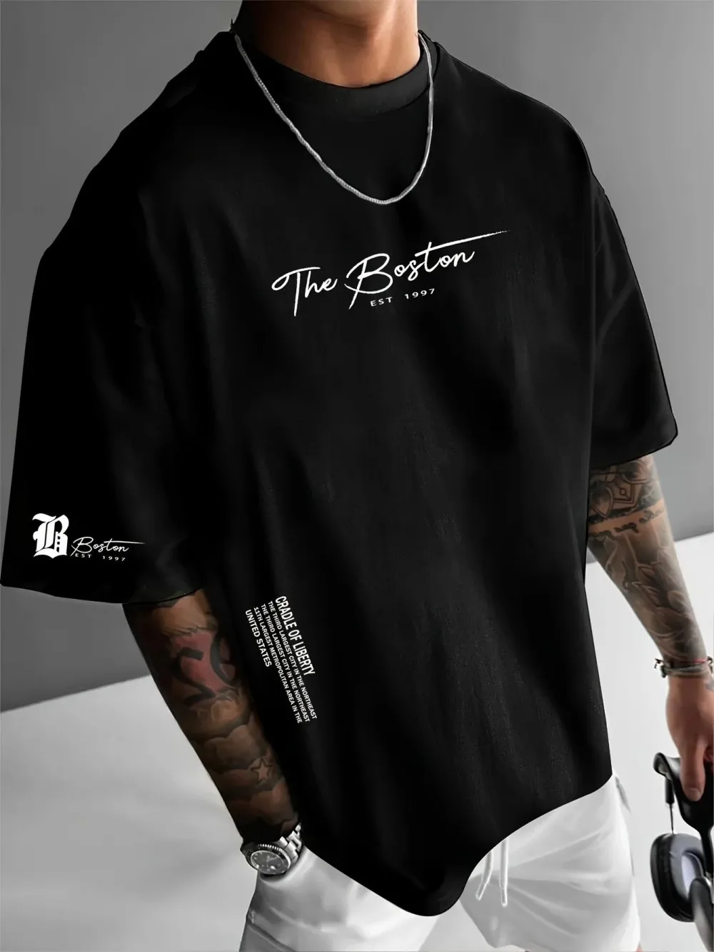 เสื้อยืดพิมพ์ลายตัวอักษรแบรนด์ - Streetwear Brand Top บทวิจารณ์และราคา