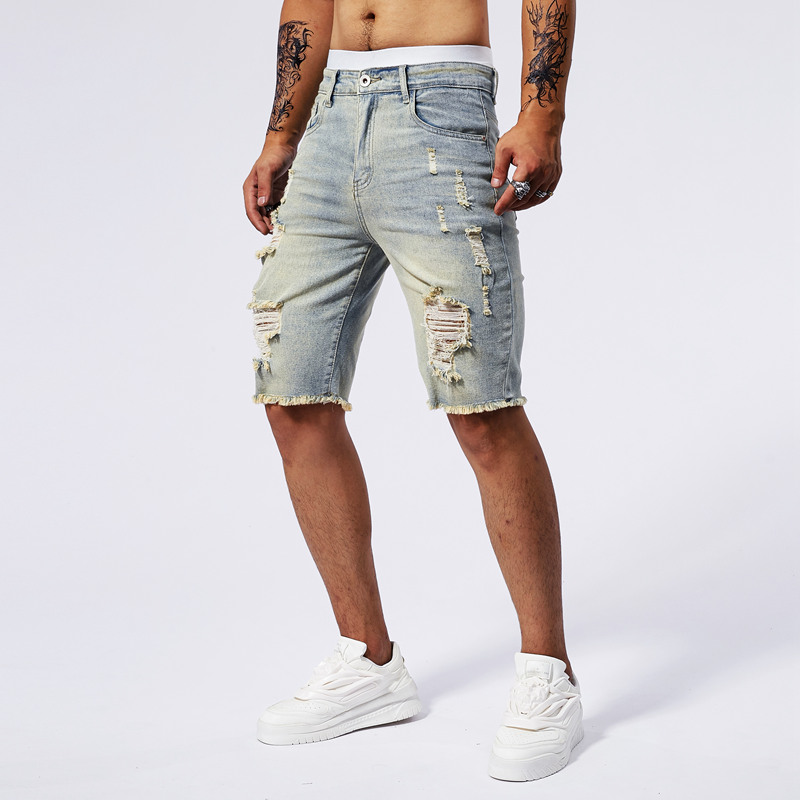 2025 ฤดูร้อนใหม่ผู้ชาย Ripped  - Streetwear Brand For Men บทวิจารณ์และราคา