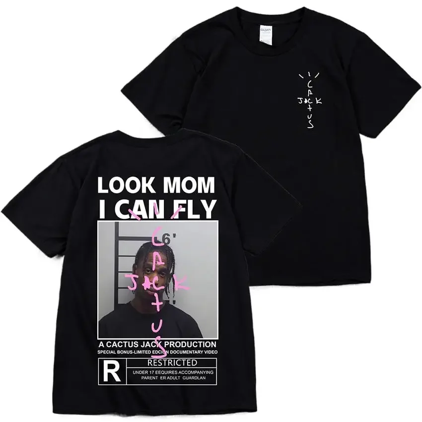 เสื้อยืดแขนสั้นสไตล์ฮิปฮอปผ้าฝ - Cactus Jack Tee บทวิจารณ์และราคา