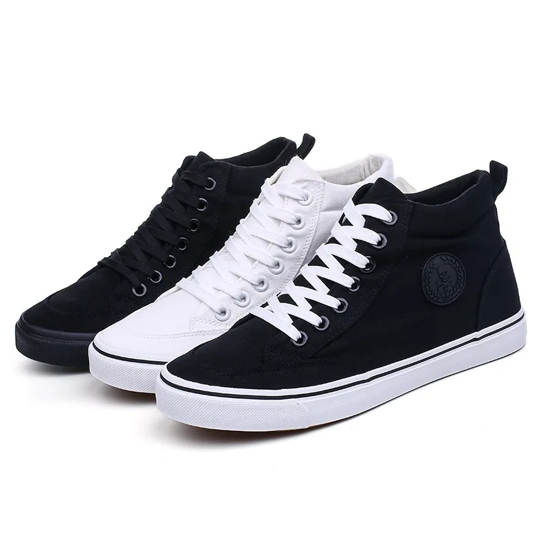 Mens High Top รองเท้าแฟชั่นผ้า - Streetwear Brand Shoes บทวิจารณ์และราคา