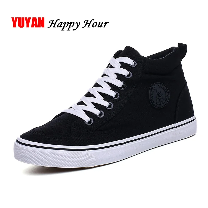 Mens High Top รองเท้าแฟชั่นผ้า - Streetwear Brand Shoes บทวิจารณ์และราคา