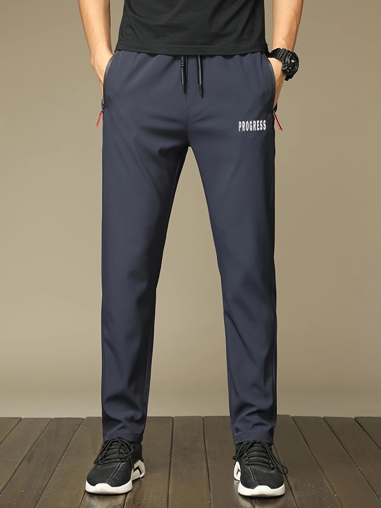 ความก้าวหน้าพิมพ์ผู้ชายสบายๆตร - Streetwear Brand Joggers บทวิจารณ์และราคา