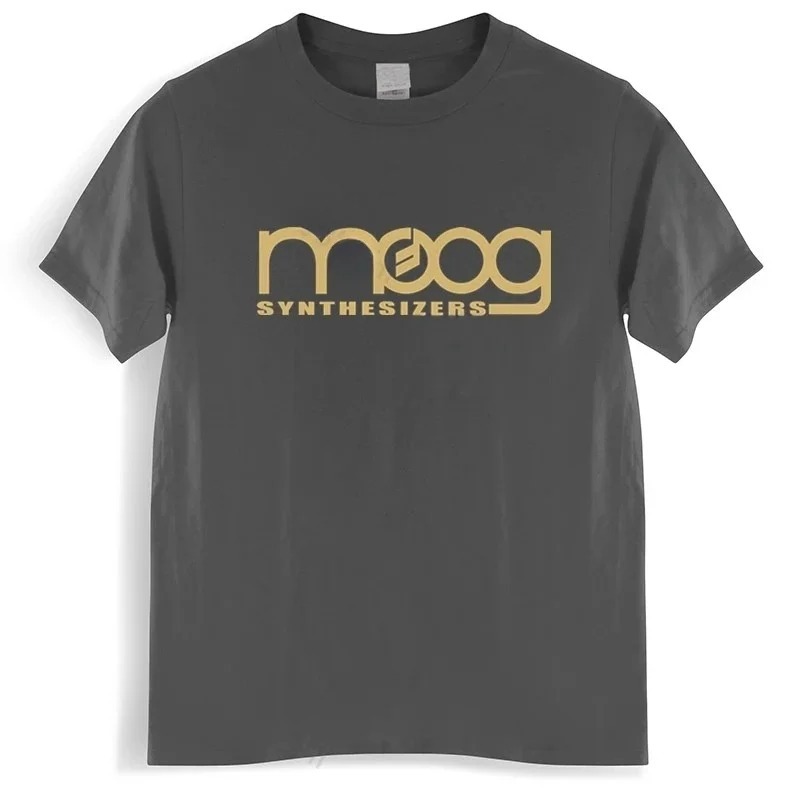 Moog เสื้อยืดแขนสั้นพิมพ์ลายสี - Streetwear Brand Top บทวิจารณ์และราคา
