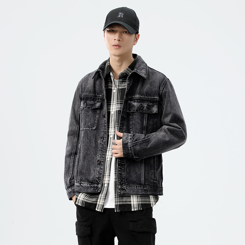 เสื้อแจ็คเก็ตยีนส์ทรงหลวมสไตล์ - Streetwear Brand For Men บทวิจารณ์และราคา