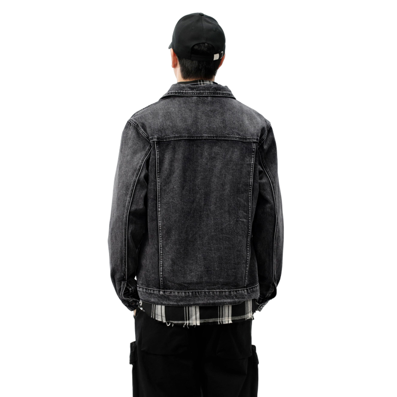 เสื้อแจ็คเก็ตยีนส์ทรงหลวมสไตล์ - Streetwear Brand For Men บทวิจารณ์และราคา