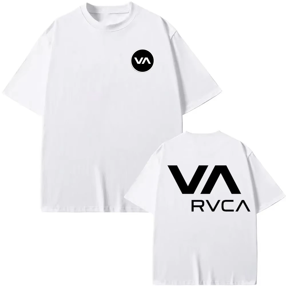 RVCA เสื้อยืดสีดำเสื้อยืดฤดูร้ - Streetwear Brand Top บทวิจารณ์และราคา